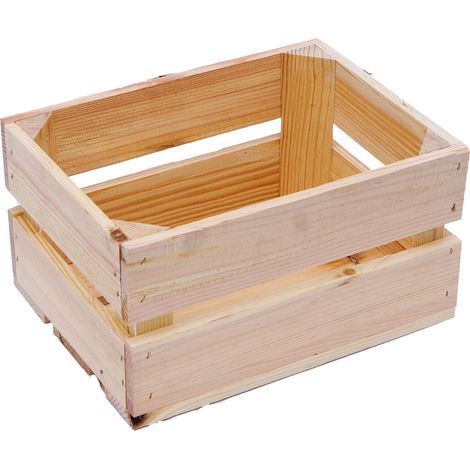 Kleine Holzkiste "Frieda" Natur Dekokiste Weinkiste Weinkiste Geschenkkiste (1/4)