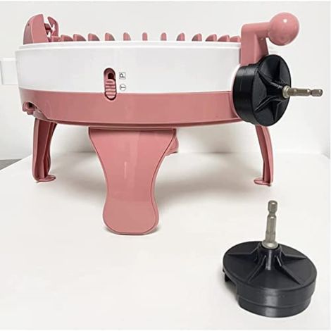 Adaptateur Quick Auto Knit avec manivelle et embout hexagonal en acier pour machine à crocheter - Accessoires de couture DIY pour machine à tricoter (1/5)