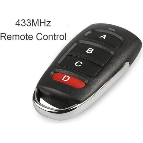 1 universal remote control for electric garage door opener, 433 MHz (1/5)