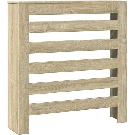 Cache-radiateur en chêne Sonoma, 78 x 20 x 82 cm, bois d'ingénierie