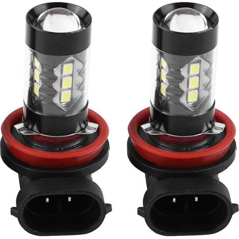 Ampoules Led H8 H11 Xtreme Super Bright 6000k 2 Pcs H11 H8 12v-24v 80w Voiture Haute Puissance Brouillard Led Ampoules De Jour Ampoule H11 Led Antibrouillard (1/5)