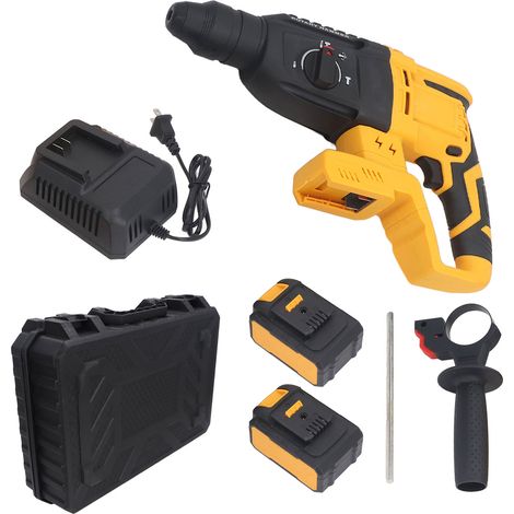 Perforateur rotatif 900 tr/min 21 V sans balais, alimenté par batterie, pour travaux sur béton (1/5)