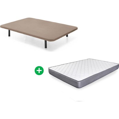 Somier Base Tapizada + Colchon Basic (90, 105, 135 y 150cm)