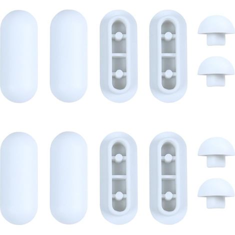 12 Pièces Patins pour Abattant WC, Amortisseur WC, tampons pour abattant de WC, pour Siège de Toilette D'amortisseurs, Abattant WC Tampon de Remplacement de Toilette, pour les Hôtels Familiaux (1/5)