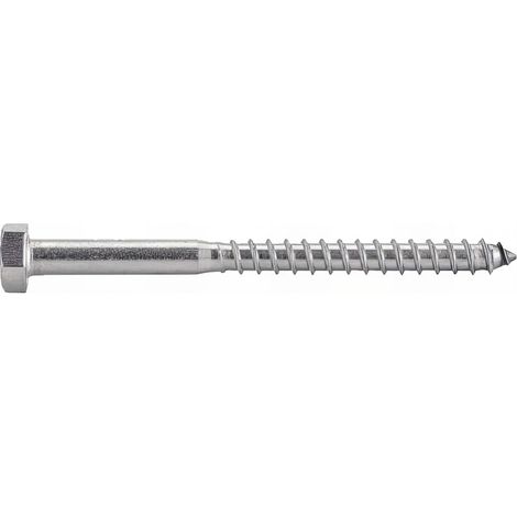 10 Vis Bois tête hexagonale DIN571 Inox A4 - diamètre 6,0 mm - Diamètre 6 mm