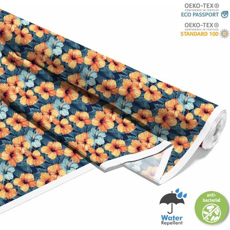 OUTDOOR DEKOSTOFFE OXFORD - Motiv Blumen I DX5301