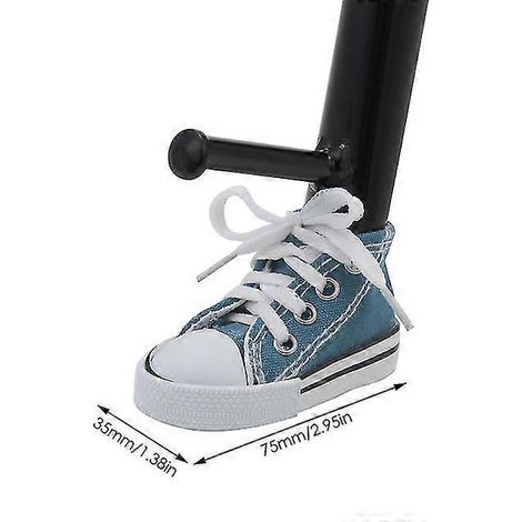 Kreative Motorrad-Seitenständer-Abdeckung, Mini-Schuh-Fahrrad-Fußstütze, Motorrad-Seitenständer 7,5 cm, Dekor-Motorradteile – 1 Stück, Denimblau (1/5)