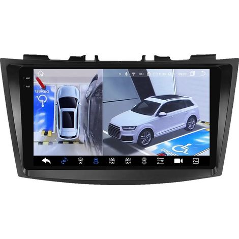 Radio de voiture, compatibilité avec smartphone, audio de haute qualité, compatible avec Suzuki Swift 4 2011-2015 sans fil, QS8PNC avec caméra 360 (1/2)