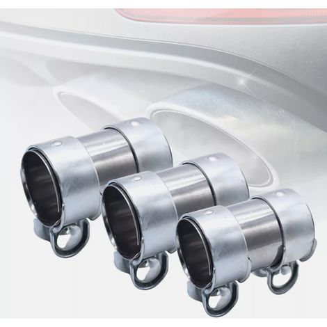 Raccord de tuyau d'échappement à double bride pour pièces automobiles, 3" (76 mm) (1/5)