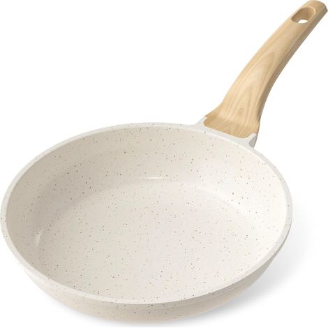 Padella Antiaderente da 28 cm con Rivestimento in Granito, Compatibile Induzione, Facile da Pulire