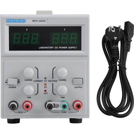 Alimentation DC variable linéaire 30V 5A précision pour laboratoire (prise UE 220V) équipement électronique test. (1/5)