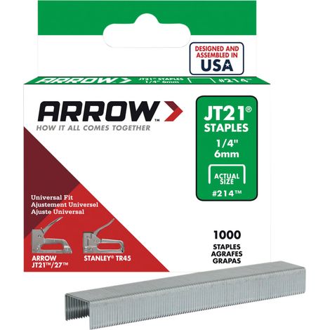 High-Quality JT21CM Staples for Staplers – 1000 Pack, 6mm Leg Length, Compatible with VINMER Agrafeuse