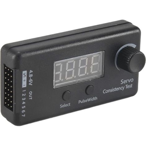 Mini testeur de cohérence servo/ESC numérique à trois modes, instrument de mesure de direction, compatible avec les hélicoptères, avions, automobiles et autres outils télécommandés. (1/5)