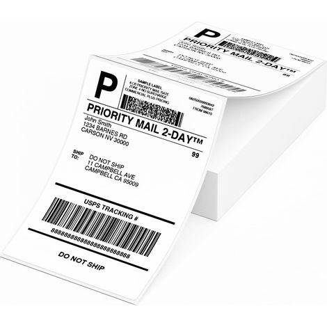 Labels 4x6, 100 Shipping Labels for Thermal Printer (1/5)