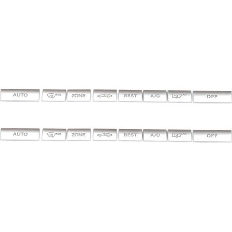 16x Dekorative Abdeckungen für die Klimaanlagenknöpfe der Mittelkonsole für Mercedes-Benz E-Klasse W212 C207 2009-2015 B (1/5)