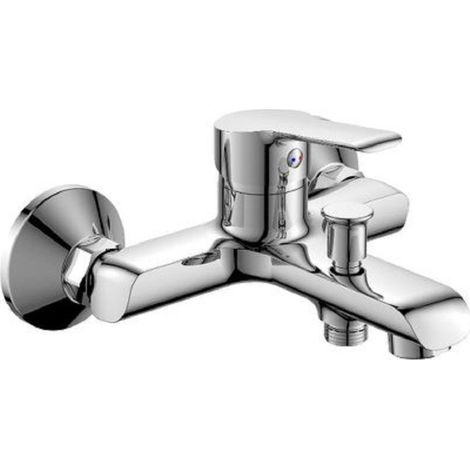 Groupe Bain Mitigeur Chromé Avec Raccord Douche Roll87107 (1/2)