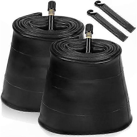 Chambre à air VTT 20x4.0, lot de 2, valve droite 32mm, pour pneus larges, tube renforcé, compatible fat bike, remplacement facile, usage trail et tout-terrain (1/5)