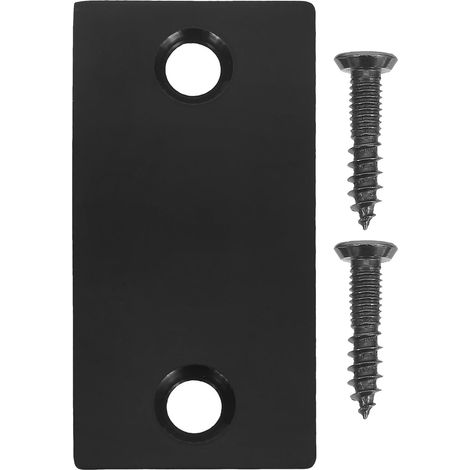 de remplissage de trou de porte en acier inoxydable noir B5 (1/5)