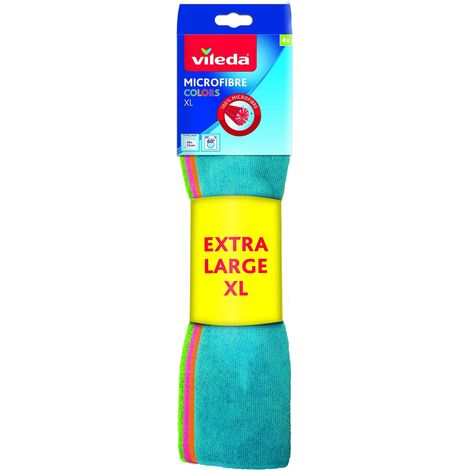 BAYETA MICROFIBRA COLORS XL 4 UNID 167787 VILEDA