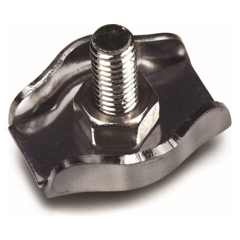 Sujetacable Plano Simple Inox  Para Cable Ø 6  10 Pz