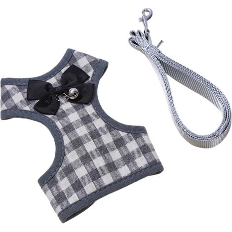 2 pièces Harnais pour chien et chat, anti-traction, gilet en nylon maille douce, réglable, pour chiens et chats de 1,5 à 8 kg (1/5)