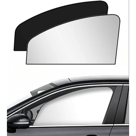 Pare Soleil Voiture Bébé,Pare-Soleil Magnétique pour Vitre Latérale de Voiture,Rideaux Protection Solaire Pliable,Convient à la Plupart des Voitures (Argent, Fenêtre Avant) (1/5)
