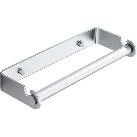 27cm Porte Papier Toilette, Porte-Papier Toilette Auto-adhésif, Support Papier Toilette en Acier Inoxydable, Porte-Rouleau Mural, pour Cuisine, Salle de Bain, Chambre(Argent)