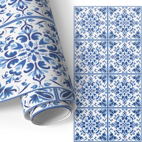 Klebefolie für Möbel - Möbelfolie - Selbstklebefolie - Kleiderschrank - Kommode - Schreibtisch - Blumenmuster 65x130 cm