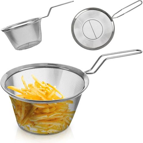 Panier à friture pour frites, insert pour casserole en acier (1/5)