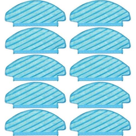 (10 Pièces) N10 Tampons de Vadrouille Lavables et réutilisables , XU,pour Aspirateur ECOVACS DEEBOT OZMO N10/ N10 Plus/ T8/ T8+/ T8 AIV - KZQ