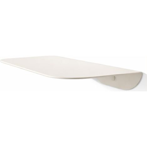 Étagère Murale Design en Acier, Blanc Mat, 30 cm Étagère Flottante pour Salle de Bain, Salon, Chambre, Entrée Charge 10 kg Made in Italy (1/5)