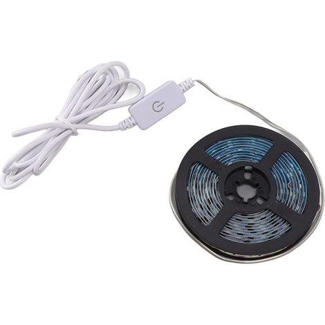 Bande LED USB 5V tactile, dimmable, étanche, flexible et sécable, pour allée, blanc froid, 3 mètres (1/5)