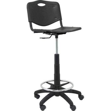 Taburete Robledo PVC negro (1/5)