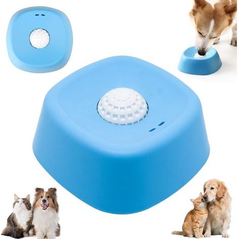 Dog Lick Bowl, Dog Licking Matrix, Dog Licking Toy, Dog Slow Feeder Lick Bowl, Slow Feeding Cat Promotes Healthy Eating and Slow Digestion (Blue) (1/5)