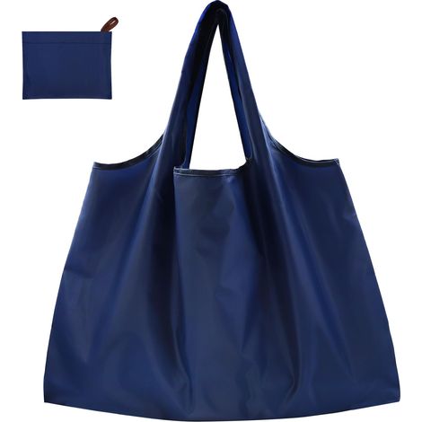 Sac Courses Pliable Sac Cabas Grande Tote Bag Sacs Tissu à Provisions Réutilisable Sacs Pliables Grocery Shopping Bag pour Extérieur (1/4)