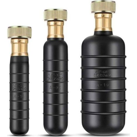 Kit de débouchage de canalisations - - 3 vessies en caoutchouc - Diamètre compatible 1 à 6 pouces (1/5)