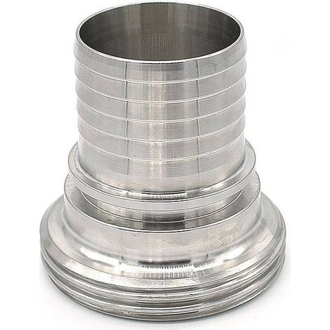 Raccord alimentaire male DIN avec douille en inox 316 DN40