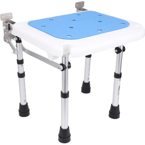 Zoternen Tabouret de Douche, Chaise de Bain, Jusqu'à 100 kg, , Réglable sur 5 Hauteurs, Tabouret de Salle de Bain, Embouts Antidérapants, Blanc pour personnes âgées, personnes âgées, handicapées (1/4)