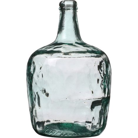 Vase dame Jeanne 8L verre recyclé D21 H36.5