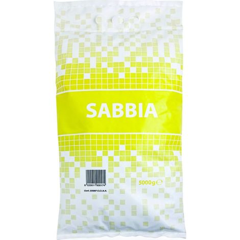 Sabbia silicea per cemento in sacchetto - kg.5 in sacchetto - 4 bs