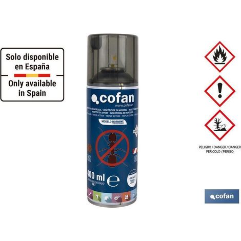 Insecticide aérosol triple action pour fourmis 400g