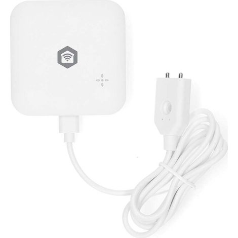 Nedis SmartLife Wassermelder / Wi-Fi / Batteriebetrieben / Verlängerung enthalten / Max. Batterie-Lebensdauer: 24 Monate / 80 dB / Weiss