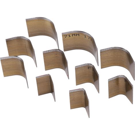 Lot de 10 Emporte-pièces Cuir Haute Dureté Antirouille Outil de Poinçonnage DIY Couteau à Angle R pour Cuir Fait Main (1/5)
