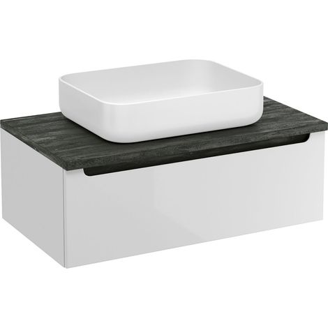 Naturel Mobile bagno Natural Stilla 80x30x45 cm bianco (STILLAD08005DC)