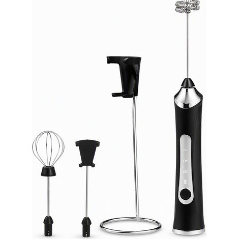 batteur électrique noir en acier inoxydable modele 30