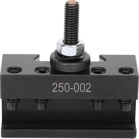 Porte-outil tour métal rapide, acier carbone haute résistance, changement rapide CNC (250-002) (1/5)