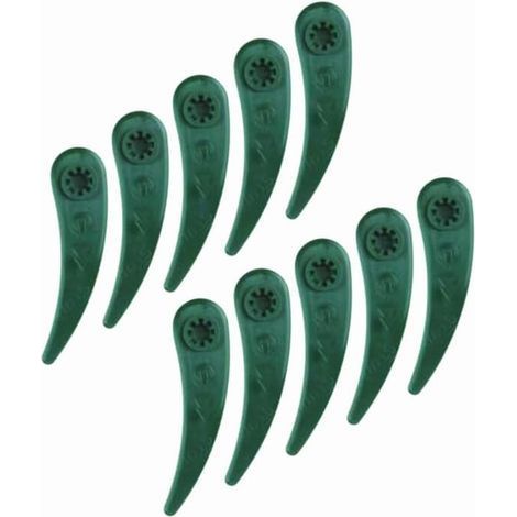 Replacement plastic blades for Bosch Art 23-18 Li/26-18Li lawnmowers, 10 x 83 mm (1/5)
