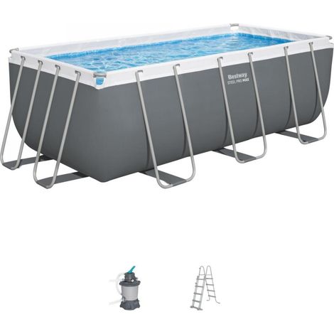 PISCINA POWER STEEL C/TELAIO E ACCES 412X201X122 (1/5)