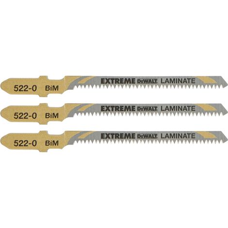 DEWALT DT2081-QZ-LAME DE SCIE À CHANTOURNER EXTREME BI-MÉTAL POUR LE MATÉRIEL PARTICULIER LONGUEUR : 82 MM PASSAGE DE DENT : 1,4 (1/2)
