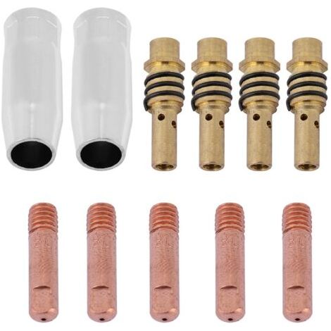 11 porte-buses et embouts de contact pour poste à souder MIG, accessoires consommables compatibles avec le pistolet torche 15AK
